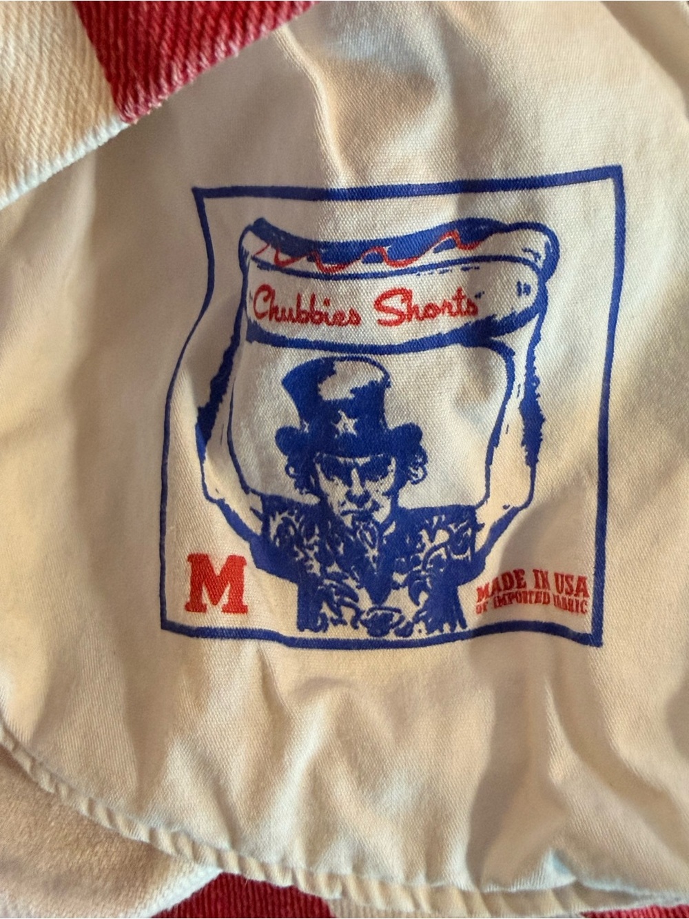 chubbies Red, White & Blue Graphic Pocket Short Overalls - Picture 5 of 5